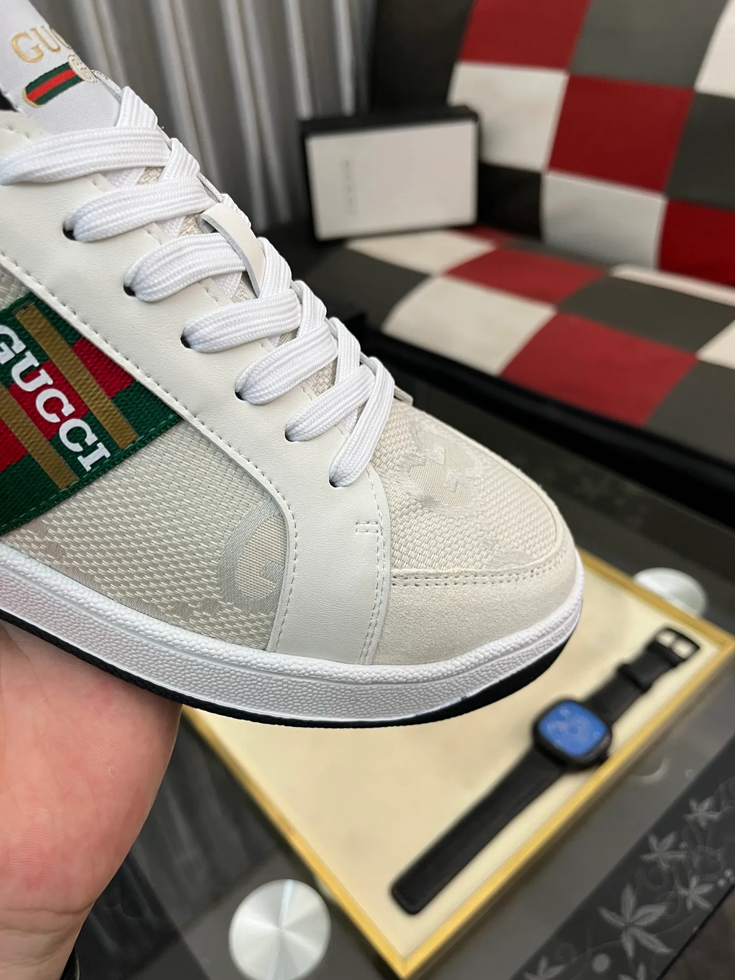 Men's Men's Shoes 💰400⌚️⌚️【GUCCI】Gucci men's latest white shoe series casual shoes! The official website is built 1:1. Upper: Made of imported cowhide, with electric embroidery ➕Inner lining: Made of high-quality first-layer pigskin, soft and comfortable. Picky material selection and exquisite workmanship give you the best enjoyment. Size: 38-444️⃣Colors available